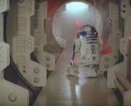 R2 bumping into the set