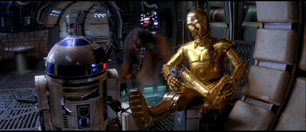 R2�s extended blue arms