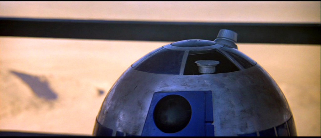 R2�s Lightsaber in firing position